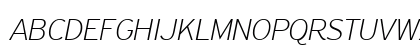 PF Highway Sans Pro Thin Italic Preview