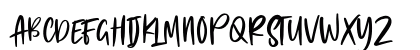 Cloudy Night Regular Uppercase Preview