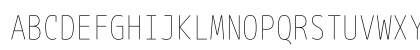 M+ 1mn thin Uppercase Preview
