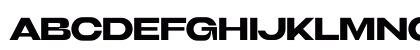 Bigerside Expanded Regular Uppercase Preview