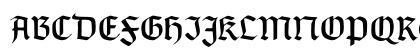 TypographerGotisch C Regular Uppercase Preview