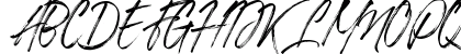 Roughmarker Regular Uppercase Preview
