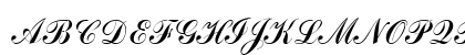 Commercial Script D Regular Uppercase Preview