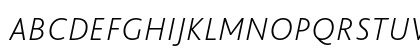 BlissPro Italic Uppercase Preview