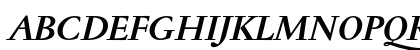 Jannon Text Bold Italic Uppercase Preview
