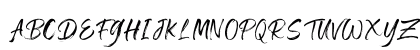 Zephyrush Regular Uppercase Preview