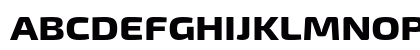 Exo 2 Extra Bold Expanded Uppercase Preview