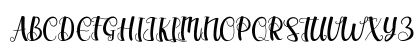 Sathira Regular Uppercase Preview