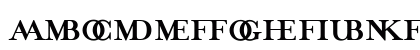 MrsEavesJustLig Bold Uppercase Preview