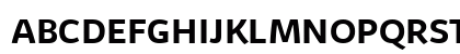 Kabrio Bold Uppercase Preview