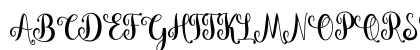 Vallentina Regular Uppercase Preview