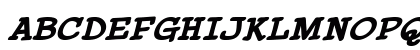 PaperBoy BB Italic Uppercase Preview