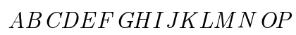 Washington Indic Roman Italic Preview
