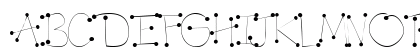 101! Dot 2 Dot Regular Uppercase Preview