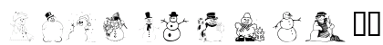 101! SnowFolk Regular Uppercase Preview