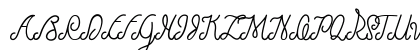 Larquette Typeface Regular Uppercase Preview