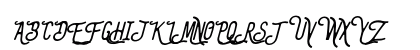 The Bangles Italic Uppercase Preview