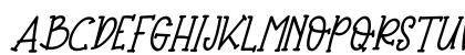 Baby Crab Italic Uppercase Preview