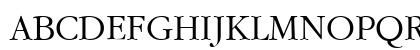 GaramondCTT Regular Uppercase Preview