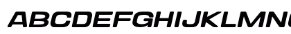 Valonik Slant Regular Uppercase Preview