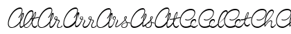 Birthday Ligatures One Regular Uppercase Preview