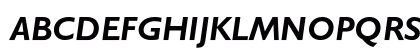 AZGillSansC Bold Italic Uppercase Preview