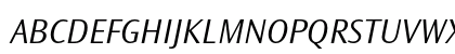 Ocean Sans MT Pro Light Italic Uppercase Preview