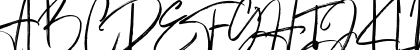 Fantastico Regular Uppercase Preview