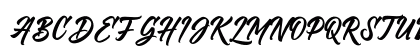 Vriegbe Script Regular Uppercase Preview