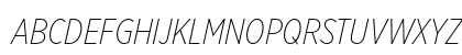 Gotham XNarrow Extra Light Italic Preview