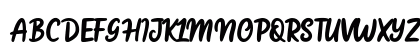 Jelly Bean Script - DEMO Regular Uppercase Preview