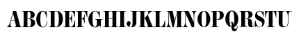 Modern CG HeavyCondensed Regular Uppercase Preview