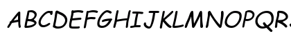 EMcomic-Italic Italic Preview