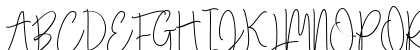 Falling Slowly Free Demo Regular Uppercase Preview