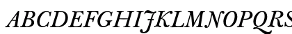J Baskerville T Caps Italic Preview