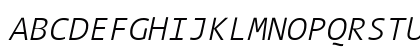 TheSansMono Light Italic Uppercase Preview