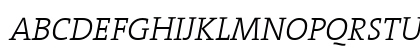 TheSerif Light Italic Preview