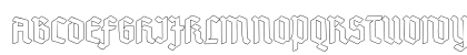 Deutsch-Gotisch Outline Regular Uppercase Preview
