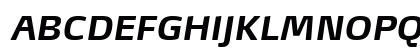 MaxDemiSerifLF-BoldItalic Regular Uppercase Preview