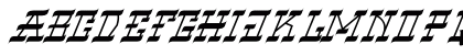 VIRGIL BLACK Narrow Italic Regular Preview