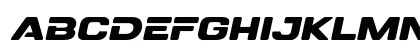 DOVENS Slant Bold Uppercase Preview
