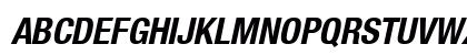 HeaveneticaCond7 BoldOblSH Uppercase Preview