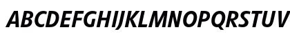 LinotypeVeto MediumItalic Uppercase Preview