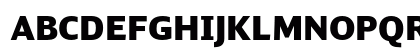 DB Sans Black Uppercase Preview