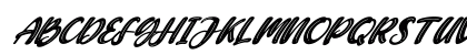 Candywell Italic Regular Uppercase Preview