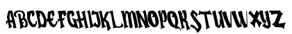 Humingson Rough Tilted Uppercase Preview