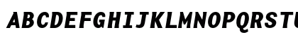 BaseMono Bold Italic Uppercase Preview