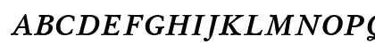 UkrainianMysl BoldItalic Uppercase Preview