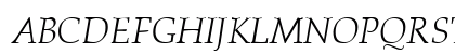 LatinoPal3 LightItalicSH Uppercase Preview