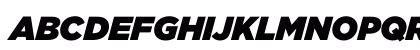 Gotham Italic Uppercase Preview